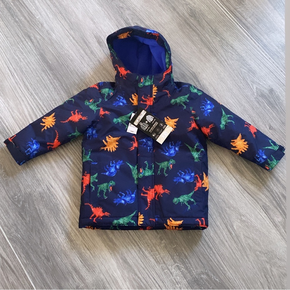 3-in-1 jacket.  All weather jacket for boys! 🦖